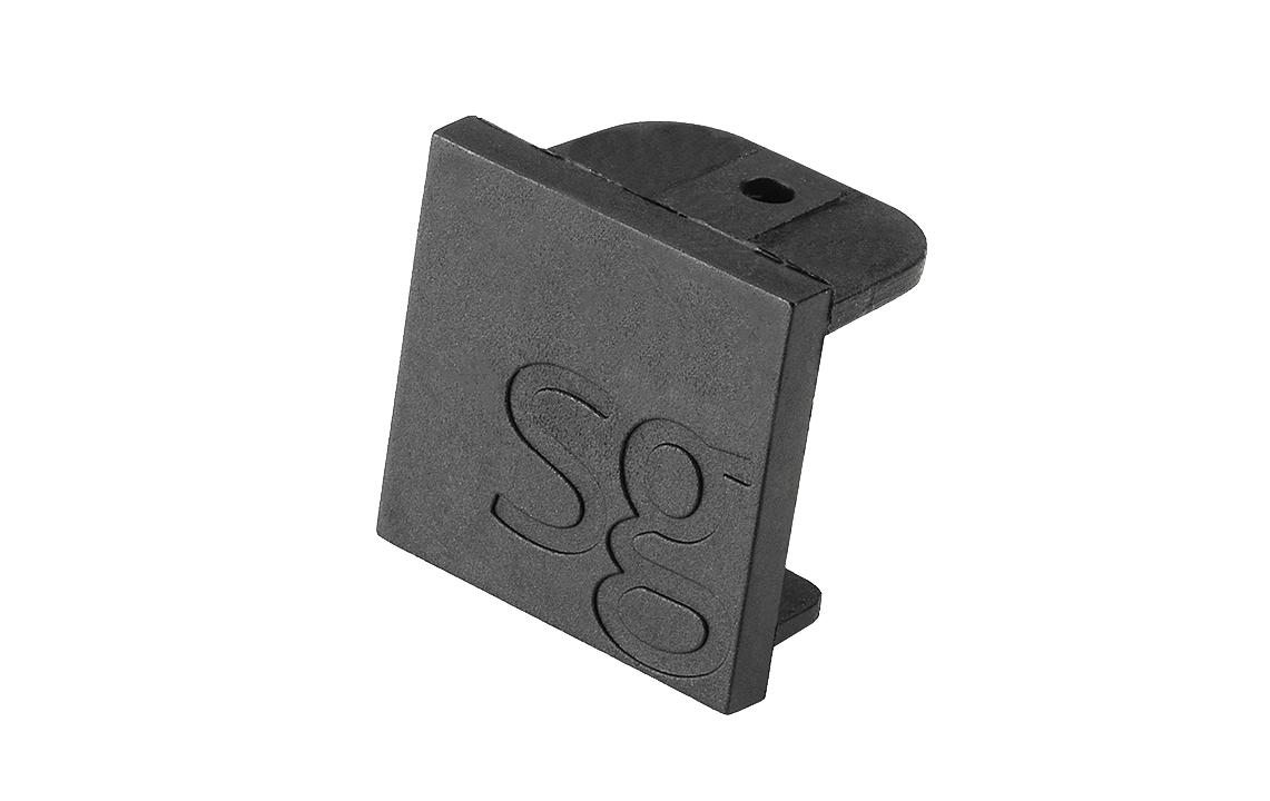 ZIP 230V eindstuk zwart rail zonder voeding