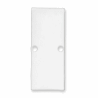 E90 eindkap alu wit RAL 9003 voor profiel VA2 incl. schroeven