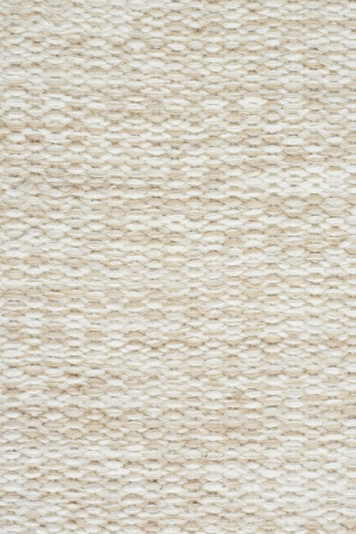 Wollen vloerkleed hip Gise Wit Beige