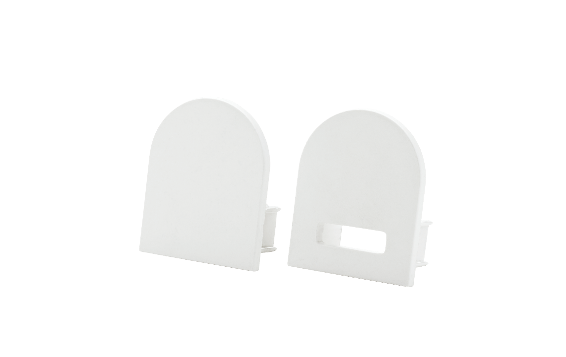 StripLine Wit opbouweenheid Eindstuk round kit