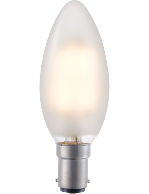 Masterlight - LED Ba15d Fila Candle C35x100 230V 320Lm 4W 925 AC Frosted D SLF024040301