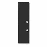 E94 Eindkap Alu Zwart RAL 9005 voor profiel VA6 incl. schroeven