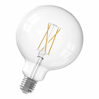 Calex Smart LED Filament Clear Globe-lamp G125 E27 220-240V 7,5W 1055lm 1800-3000K, energy label A++