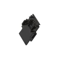 Eindkap voor inbouwrail 48V TRACK zwart