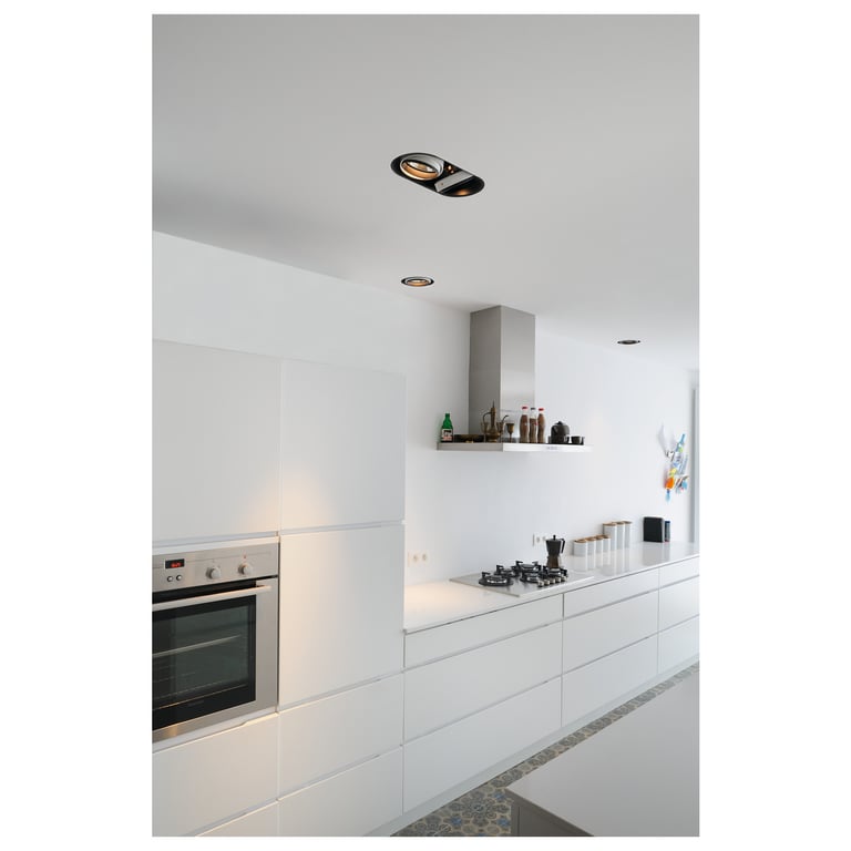 AIXLIGHT PRO 1 FRAMELESS ROUND zwart