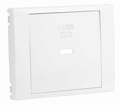 Efapel USB Enkele Lader Afdekking Type C Vermogensafgifte Wit