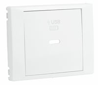 Efapel USB Enkele Lader Afdekking Type C Vermogensafgifte Wit