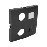 Efapel centraalplaat r-tv-rj45 cat 6 utp-fo-sc-apc zwart