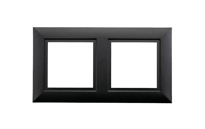 Soft Square Frame 2x zwart