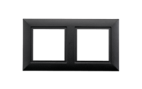 Soft Square Frame 2x zwart