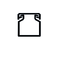 Efapel Kabelkanaal 1 Compartiment Met Plakstrip B25mm-H25mm-L2m Wit (Doos 40mtr)