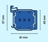 Pucks plejd houder Din-rail