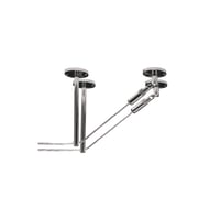 Omkering lang LV-draadsysteem chroom, 2 stuks