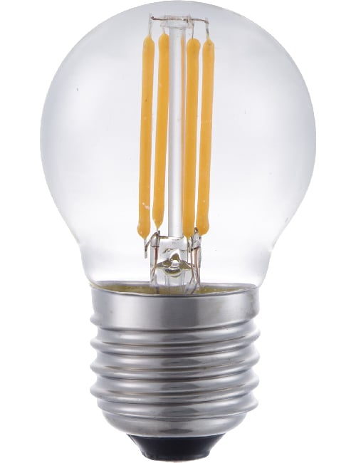 LED E27 Fila Ball G45x75 24V 170Lm 4W-AC 3W-DC 922 AC/DC Cle