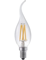 LED E14 Fila Tip Candle C35x120 230V 320Lm 4W 925 AC Clear D