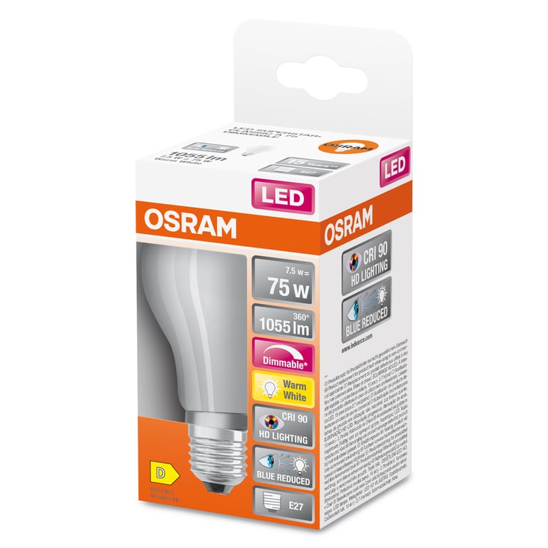 LED SUPERSTAR PLUS CLASSIC A FILAMENT 75 7.5 W/2700 K E27 (CS à 1 PC