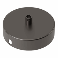 Calex metal ceiling rose 100mm 1 hole, matt pearl black