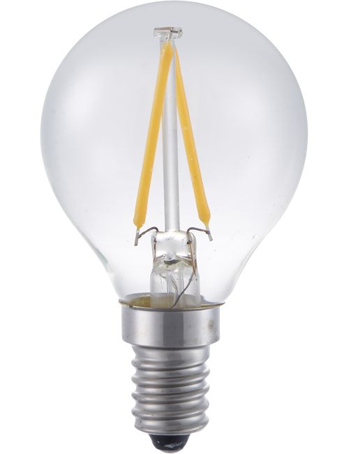 Masterlight - LED E14 Fila Ball G45x75 230V 140Lm 2W 827 AC Clear Non-Dim SL147215927