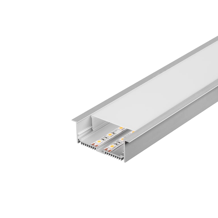 GLENOS Prof. inbouwprofiel 8832, cover, alu 2m