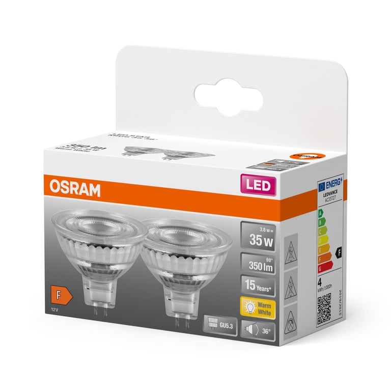 LED STAR MR16 12 V 35 36 ° 3.8 W/2700 K GU5.3