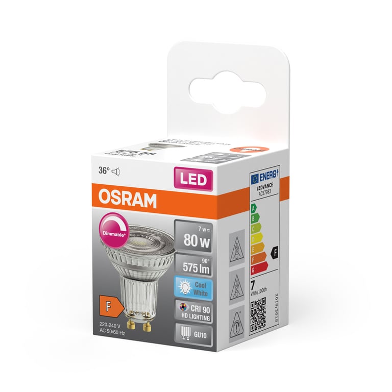 LED SUPERSTAR PAR16 80 36° 8.3 W/4000K GU10 (CS à 1 PCE)