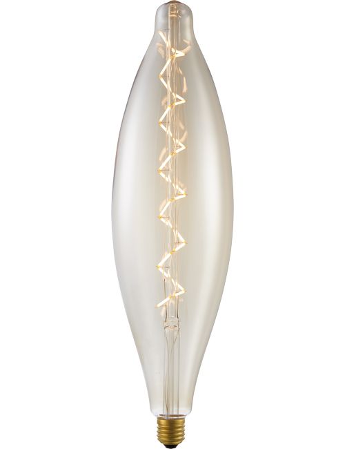 LED E27 Fila XXL Spiral CT120x440 230V 470Lm 6W 925 AC Gold