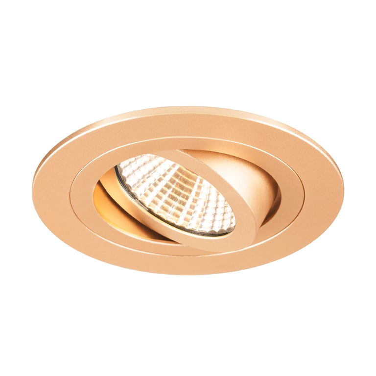 NEW TRIA® 75, plafondinbouwring, D: 9.3 H: 2.6 cm, IP20, roségoud