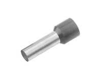 Geïsoleerde Adereindhuls, DIN 46228, 0,75mm², lengte 6mm, *grijs