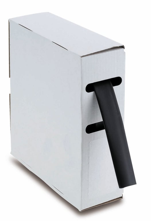 Krimpkous 2:1 Zwart, 5,0mm - 2,3mm, lengte 12m