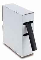 Krimpkous 2:1 Zwart, 5,0mm - 2,3mm, lengte 12m
