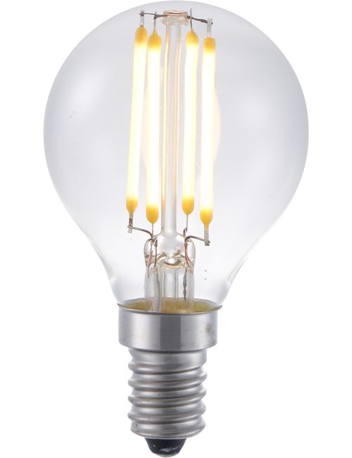 LED E14 Fila Ball G45x75 24V 270Lm 4W-AC 3W-DC 922 AC/DC Cle