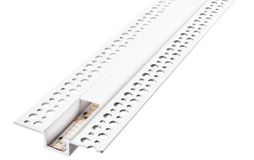 StripLine 1,8m profiel inbouw wit Stukadoorsprofiel
