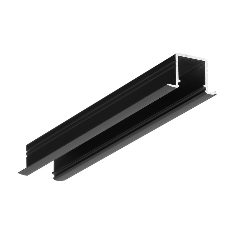 Profiel 10 inbouw 2 meter zwart geschikt voor cob ledstrips van max 10