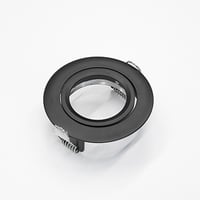 Downlight ring, rond verdiept, ø85(ø79)mm, zwart, Kantelbaar, lage UGR