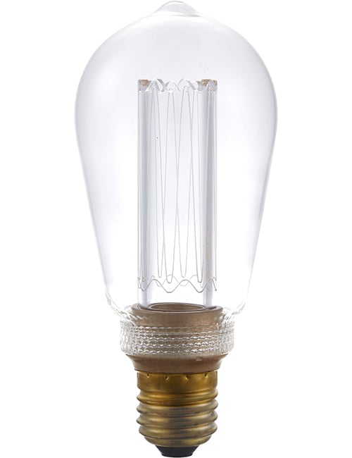 LED E27 Vintage Rustika ST64x145 230V 140Lm 3.5W 820 AC Clea