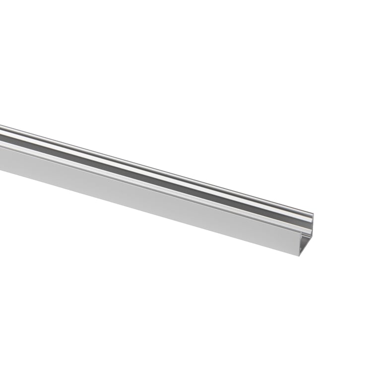 Top Line Aluminium profiel 2m, mat satijn, Opbouw, 15mm, geanodiseerd