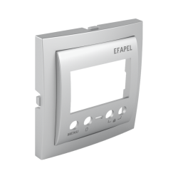 Efapel centraalplaat tbv mulitifunctionele klokthermostaat aluminium