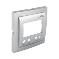 Efapel centraalplaat tbv mulitifunctionele klokthermostaat aluminium