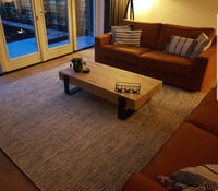 Wollen vloerkleed Nikki Wit