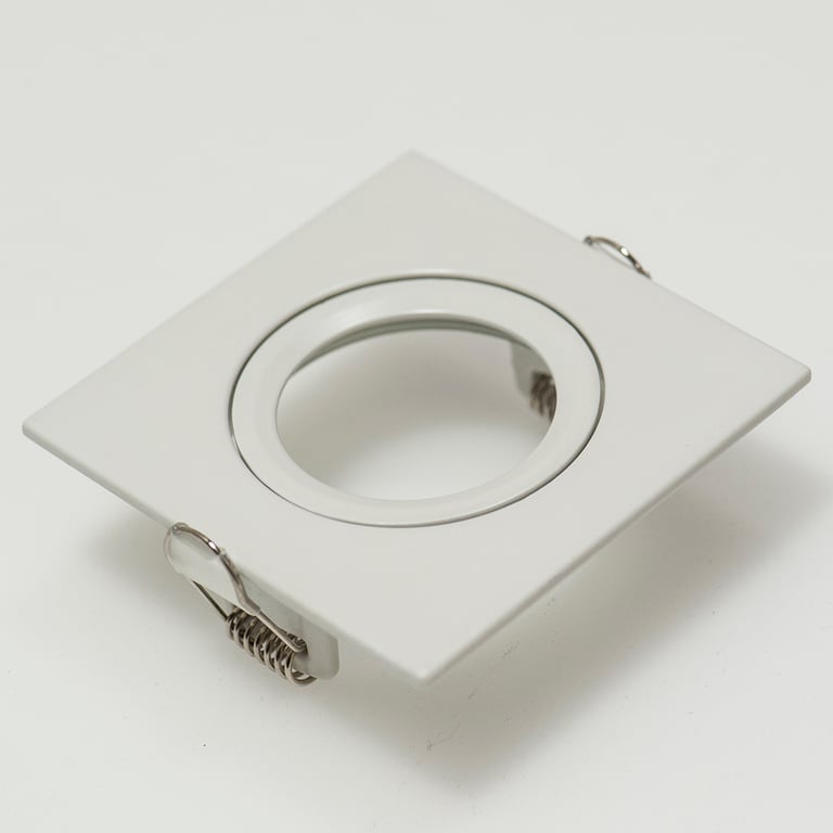 Downlight ring, vierkant 88(76)mm, wit