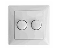 Eco dim Duo dimmerknop Busch-Jaeger Balance SI incl. centraalplaat en raamwerk