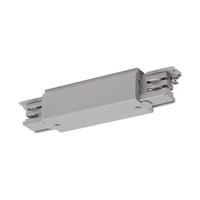 Doorverbinder met aansluit. S-TRACK 3F-rail zgrijs