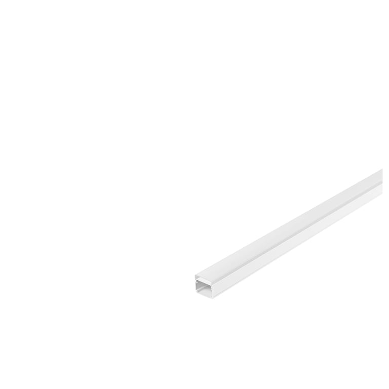 GLENOS Industrial profiel Flat mat wit 2m