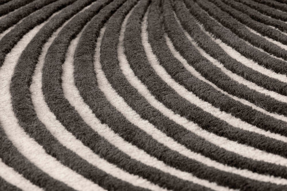 Design vloerkleed Gan Rugs Giro Black&White