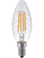 LED E14 Fila Twisted Candle C35x100 230V 250Lm 4W 922 AC Cle