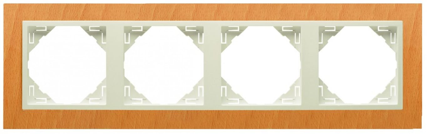 Efapel arbore/hout afdekr. 4v beukenhout/parel