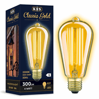 Classic GOLD LED lamp - Helder - CLASSIC GOLD LED 4W