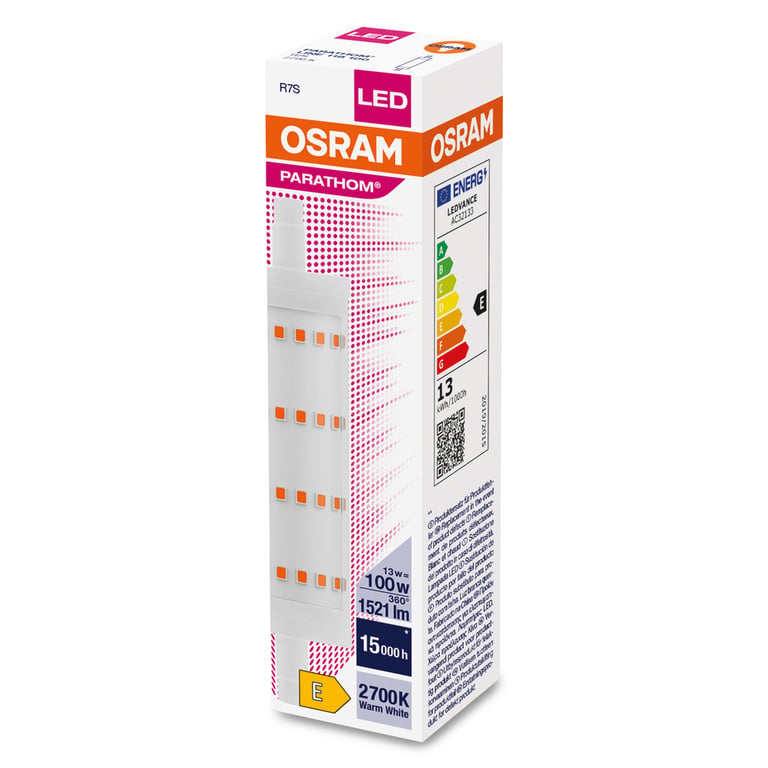 PARATHOM® LINE R7s 118.00 mm 100 13 W/2700 K R7s (CS à 1 PCE)