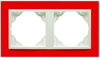 Efapel animato afdekr. 2v rood/wit ice