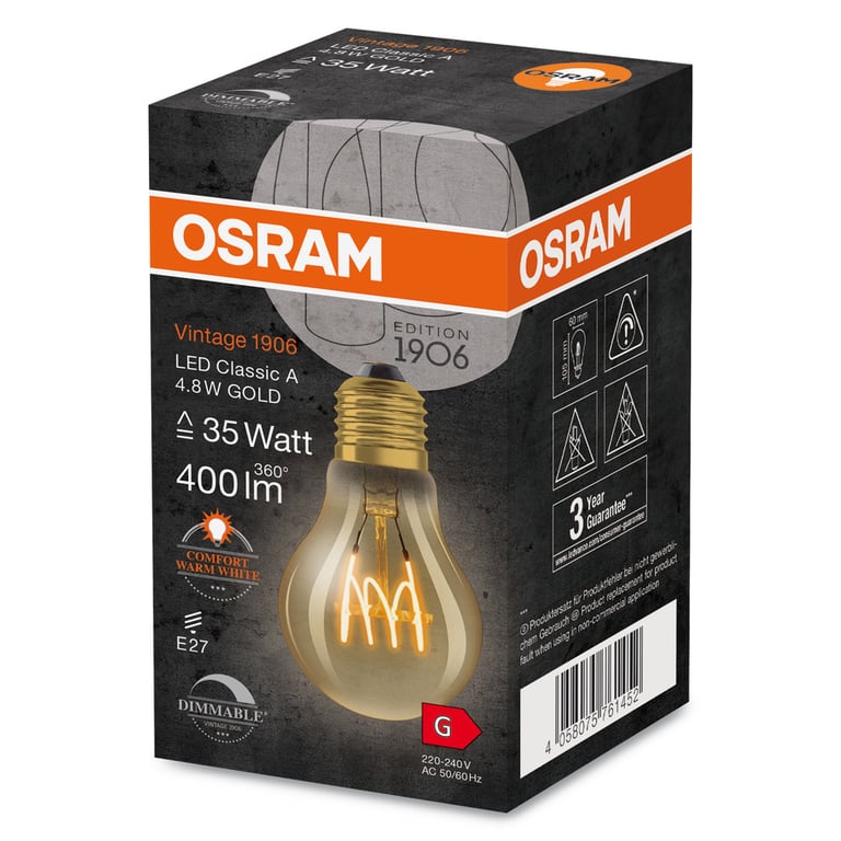 Vintage 1906 LED DIM 35 4.8 W/2200 K E27